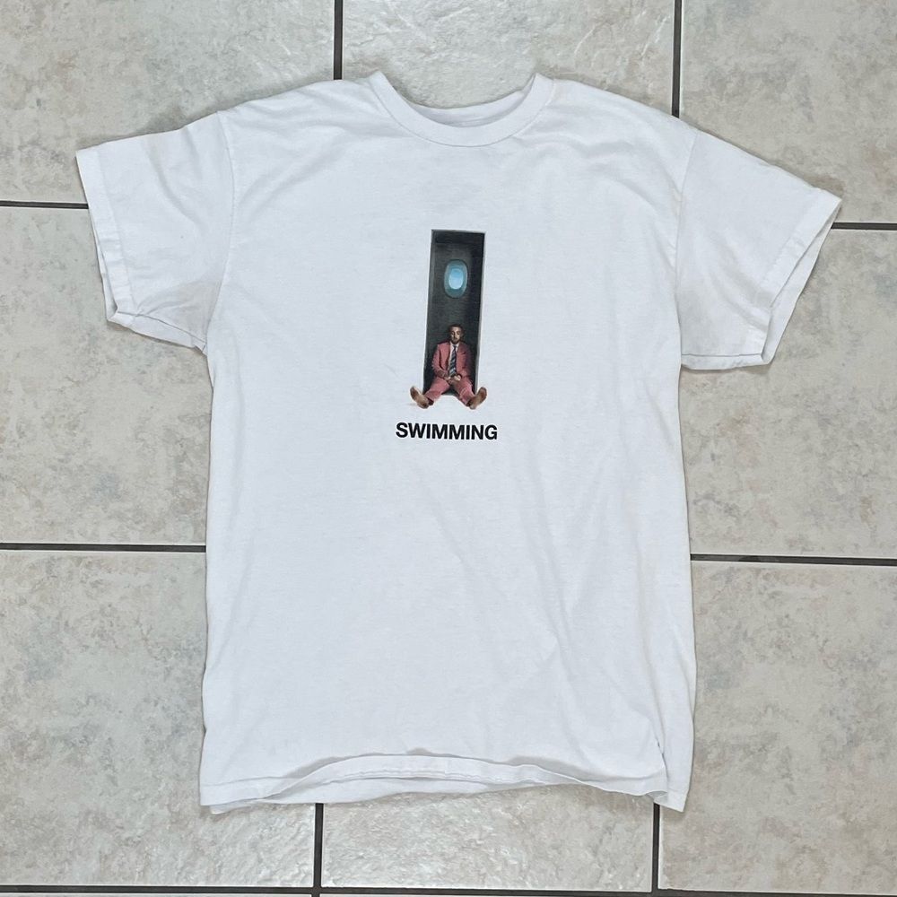 Mac Miller Swimming T-Shirt Medium White